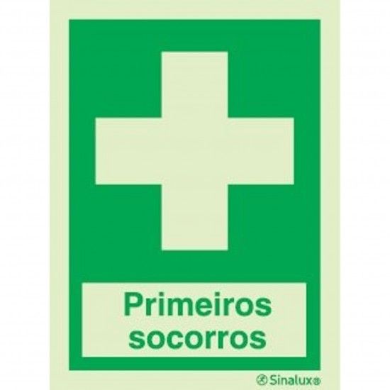 Sinal primeiros socorros, 150x200 refª P0230 Sinalux Sinal primeiros socorros, 150x200 refª P0230 Sinalux