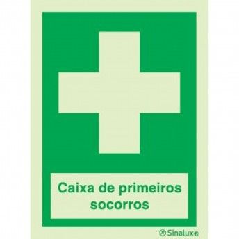 Sinal caixa primeiros socorros, 150x200 refª P0231 Sinalux Sinal caixa primeiros socorros, 150x200 refª P0231 Sinalux