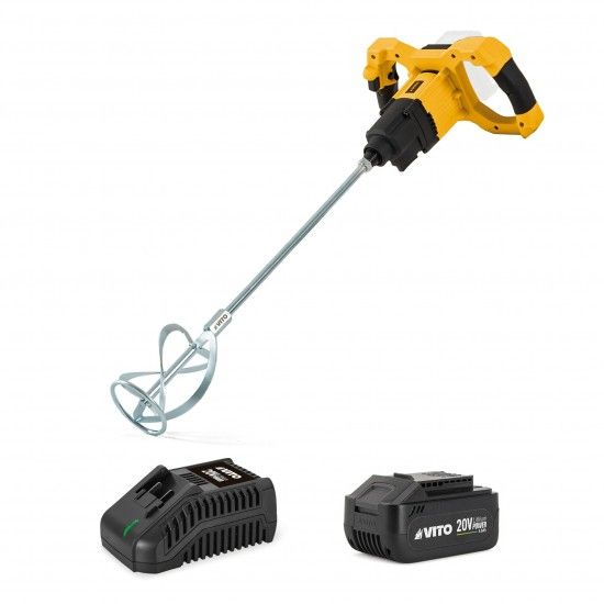 Misturador 20V + Bat 5.0Ah + carregador refª VIBCMCC20B5CS VITO Misturador 20V + Bat 5.0Ah + carregador refª VIBCMCC20B5CS VITO