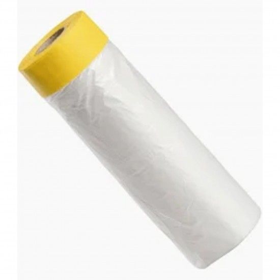 Pl�stico c/fita adesiva 35cm x 20m