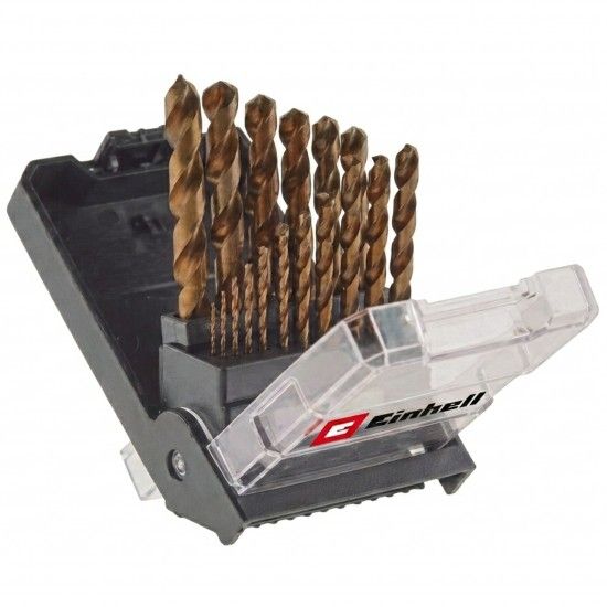 Conjunto Brocas HSS Cobalto 19pç (1-10mm) refª 49249019 Einhell Conjunto Brocas HSS Cobalto 19pç (1-10mm) refª 49249019 Einhell