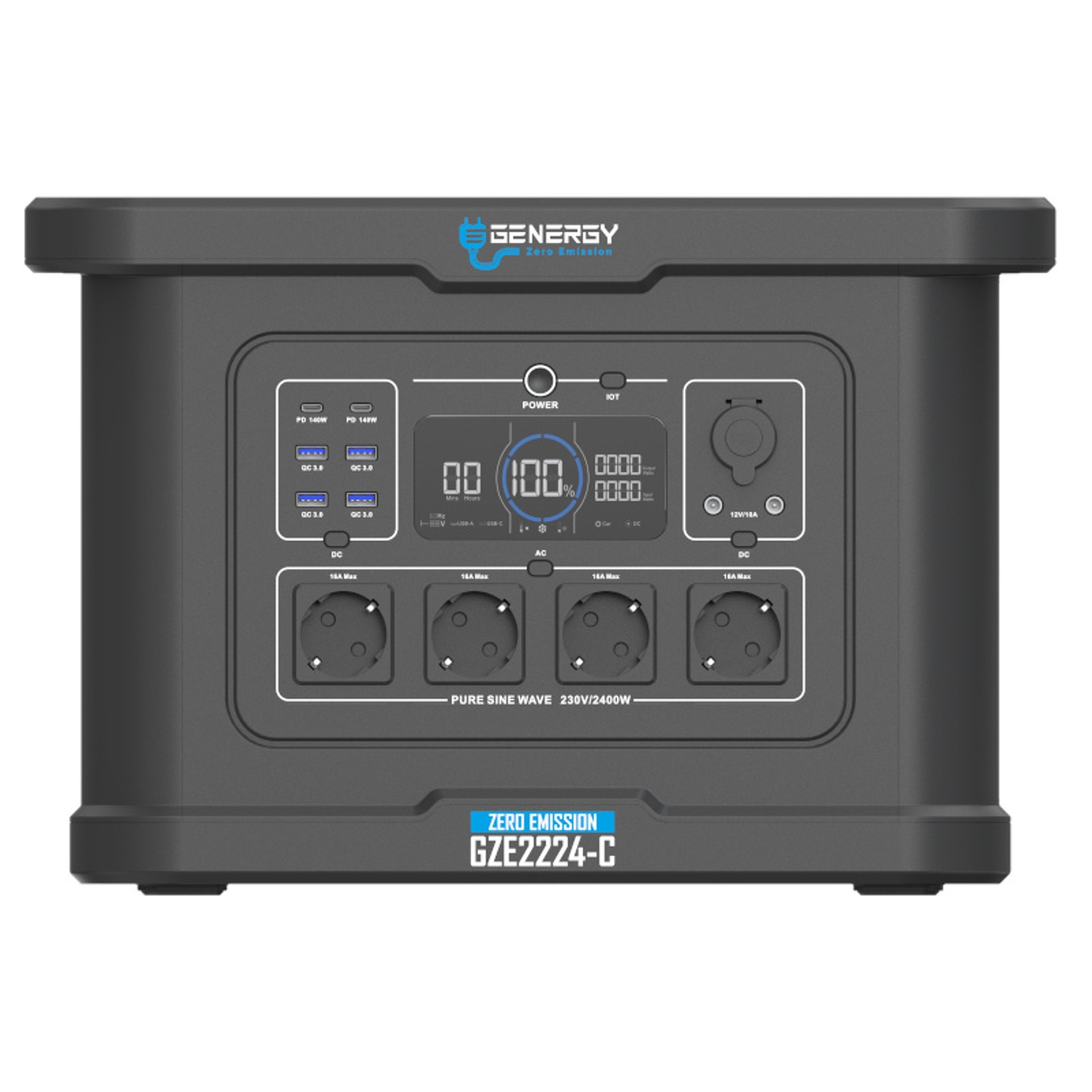 Estação de energia GZE-2224 C 2232Wh 2400W refª 31702 Genergy