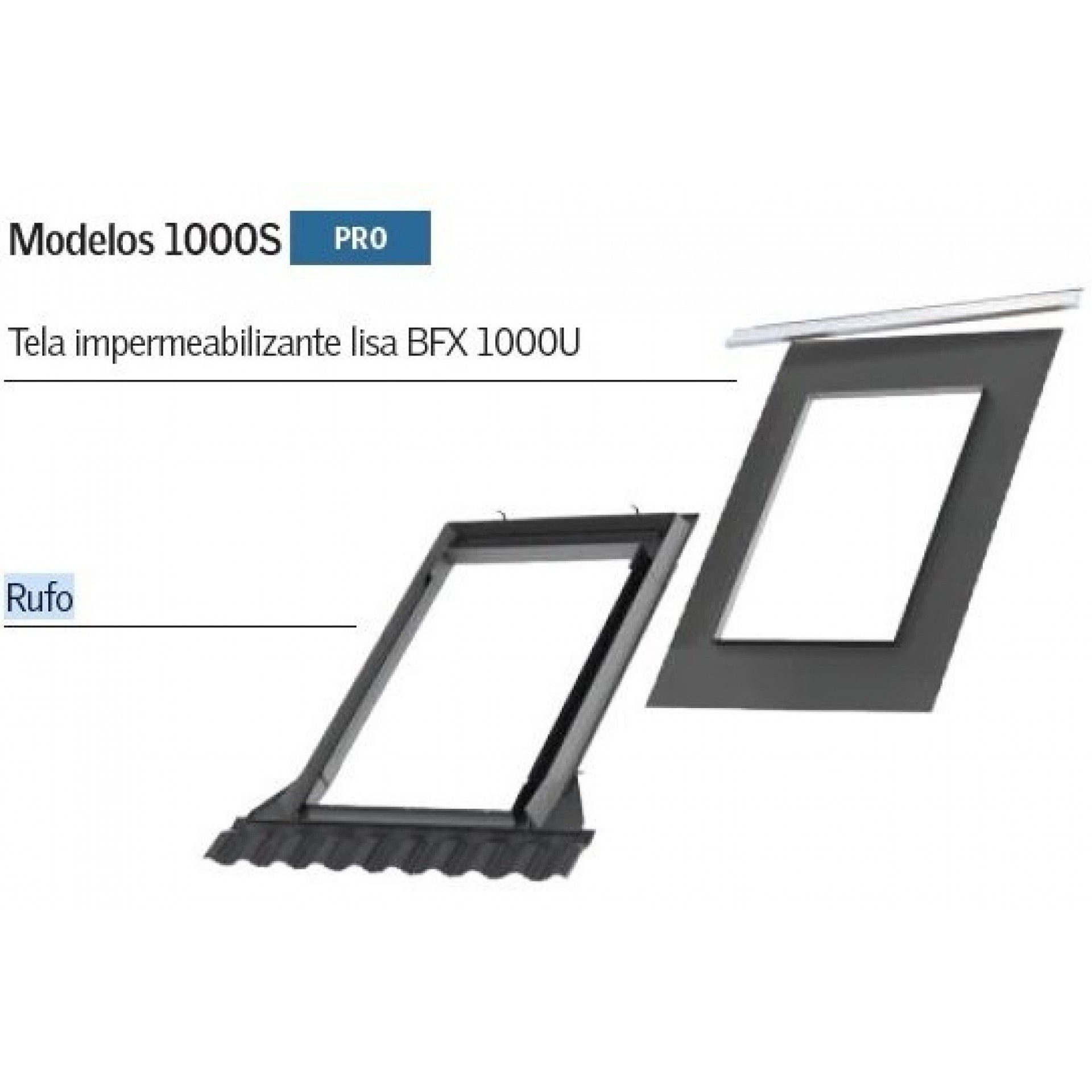 Rufo p/janela sotão 55x78mm refª EDW1000SCK02 Velux