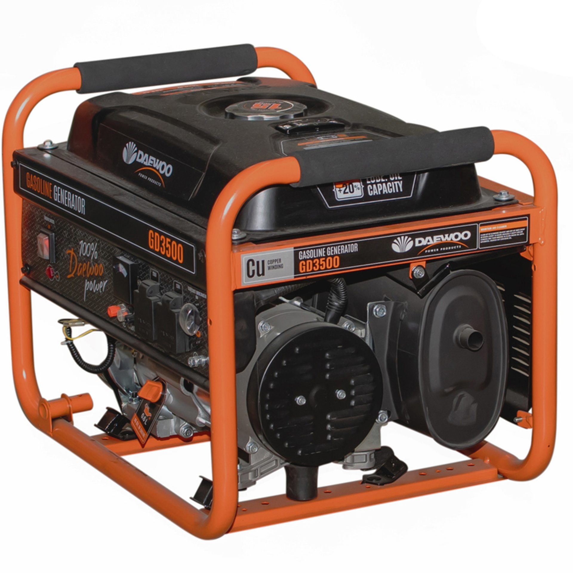 Gerador Gasolina 3.5KVA 196cc refª GD3500 Daewoo
