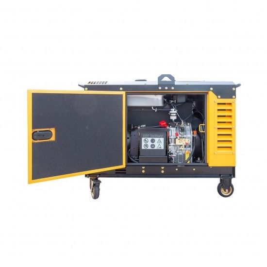 Gerador diesel insonorizado 10.6Kva (7.6kW) 400/230v refª KP-KD10000SE-T Kompak Gerador diesel insonorizado 10.6Kva (7.6kW) 400/230v refª KP-KD10000SE-T Kompak