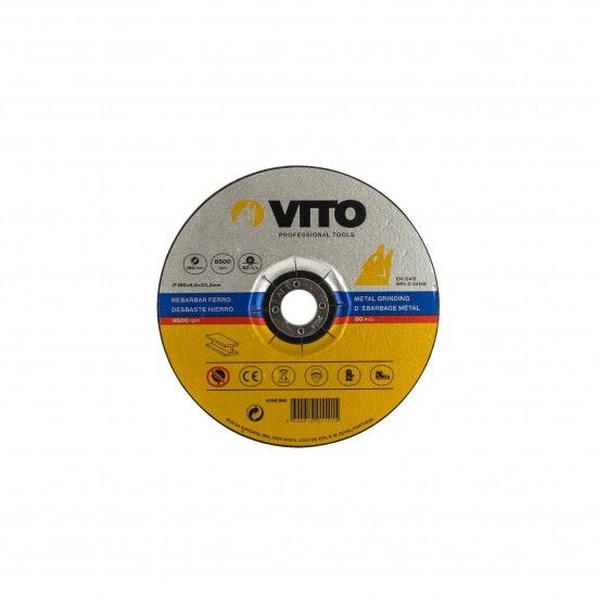 Disco rebarbar ferro 125mm refª VIRE125 VITO Disco rebarbar ferro 125mm refª VIRE125 VITO