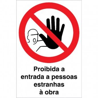 Sinal P3710 400x600 - Proibida a entrada a pessoas estranhas à obra refª P37104060OSX Sinal P3710 400x600 - Proibida a entrada a pessoas estranhas à obra refª P37104060OSX