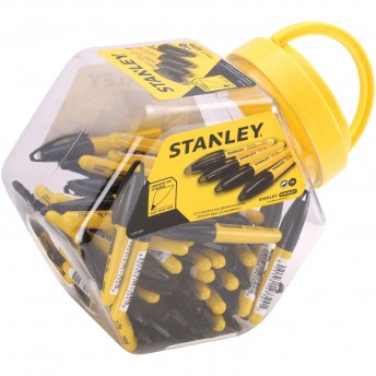 Marcador-Mini Ponta Fina preto 72Un refª 1-47-324 STANLEY Marcador-Mini Ponta Fina preto 72Un refª 1-47-324 STANLEY