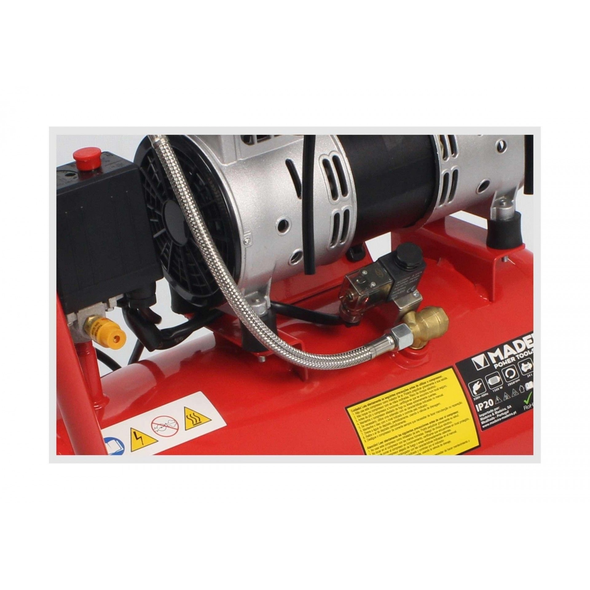 Compressor de Ar Monobloco, 50L, 2HP, Cabeça Dupla- MADER® | Power Tools refª 09373 MADER_OUTLET