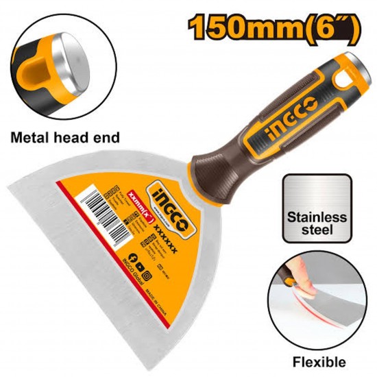 Espatula Em Inox C/ Cabo Fibra 150mm (12) P ref� HPUT08150 INGCO