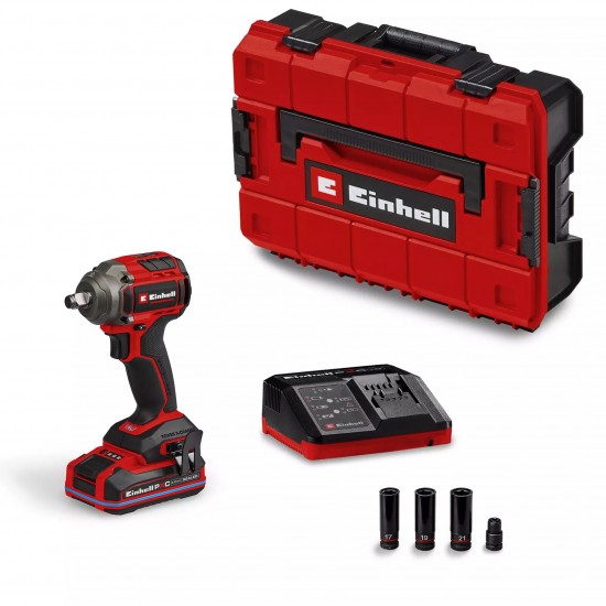 Chave impacto TP-CW 18/350-C Li BL c/ bat.3.0Ah e mala ref� 4510058 Einhell