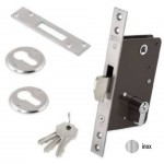 Fechadura 725Gx50 inox gancho