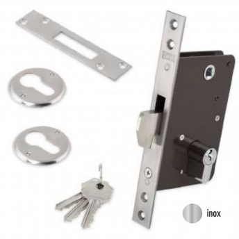 Fechadura 725Gx50 inox gancho Fechadura 725Gx50 inox gancho