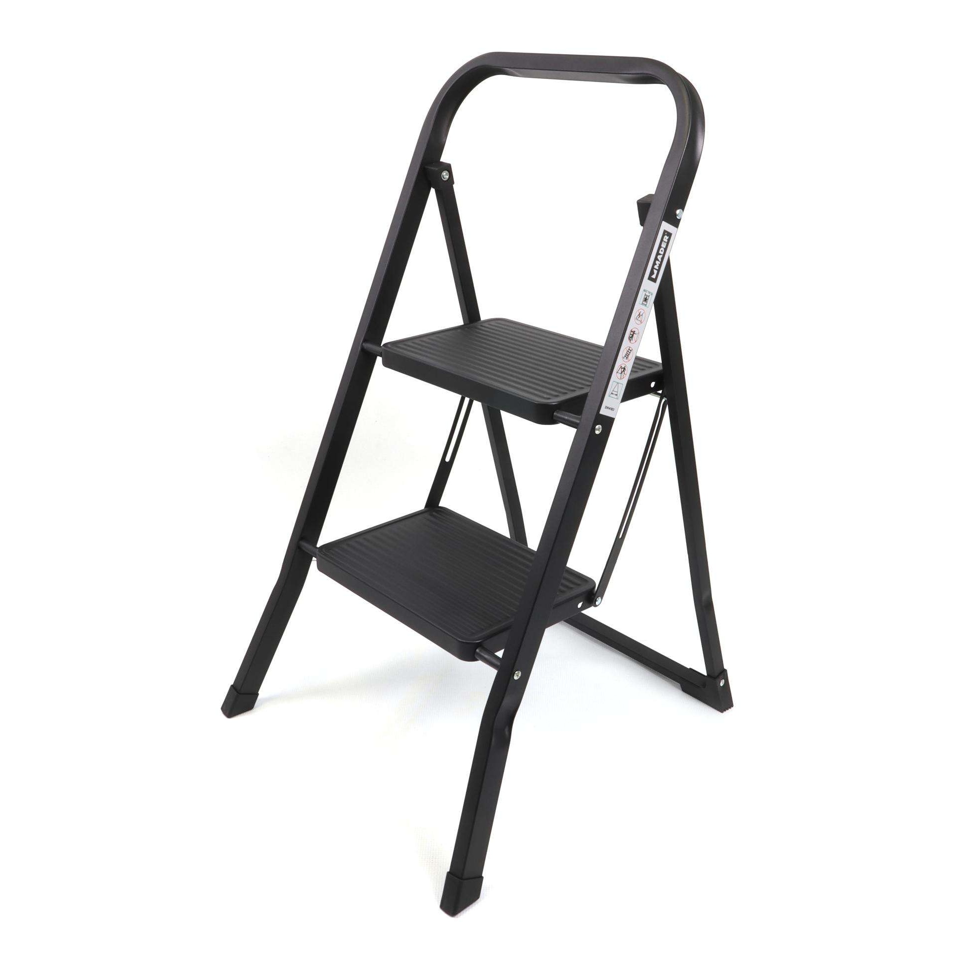 Escadote, 2D, Aço, Preto refª 10415 MADER