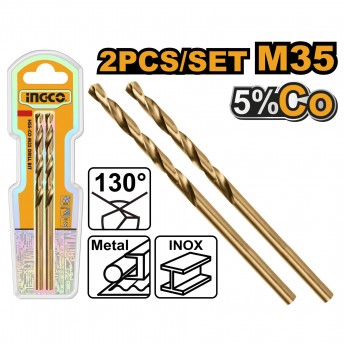 Broca Para Ferro M35 Em Blister 2.5Mm (2 Un) refª DBT01130251 INGCO Broca Para Ferro M35 Em Blister 2.5Mm (2 Un) refª DBT01130251 INGCO