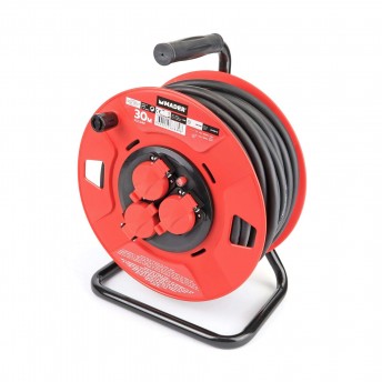 Extensão Elétrica, IP55, Enrolador Plástico, 30m, 3G2,5mm² refª 63889 MADER Extensão Elétrica, IP55, Enrolador Plástico, 30m, 3G2,5mm² refª 63889 MADER