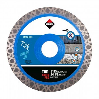 Disco diamante TVR ø115mm SuperPro refª 30986 RUBI Disco diamante TVR ø115mm SuperPro refª 30986 RUBI
