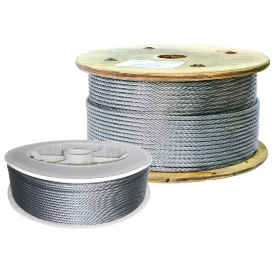 Cabo aço galvanizado WRG 6x 7+FC 6,0mm 350m refª 018.0041 MACFER Cabo aço galvanizado WRG 6x 7+FC 6,0mm 350m refª 018.0041 MACFER