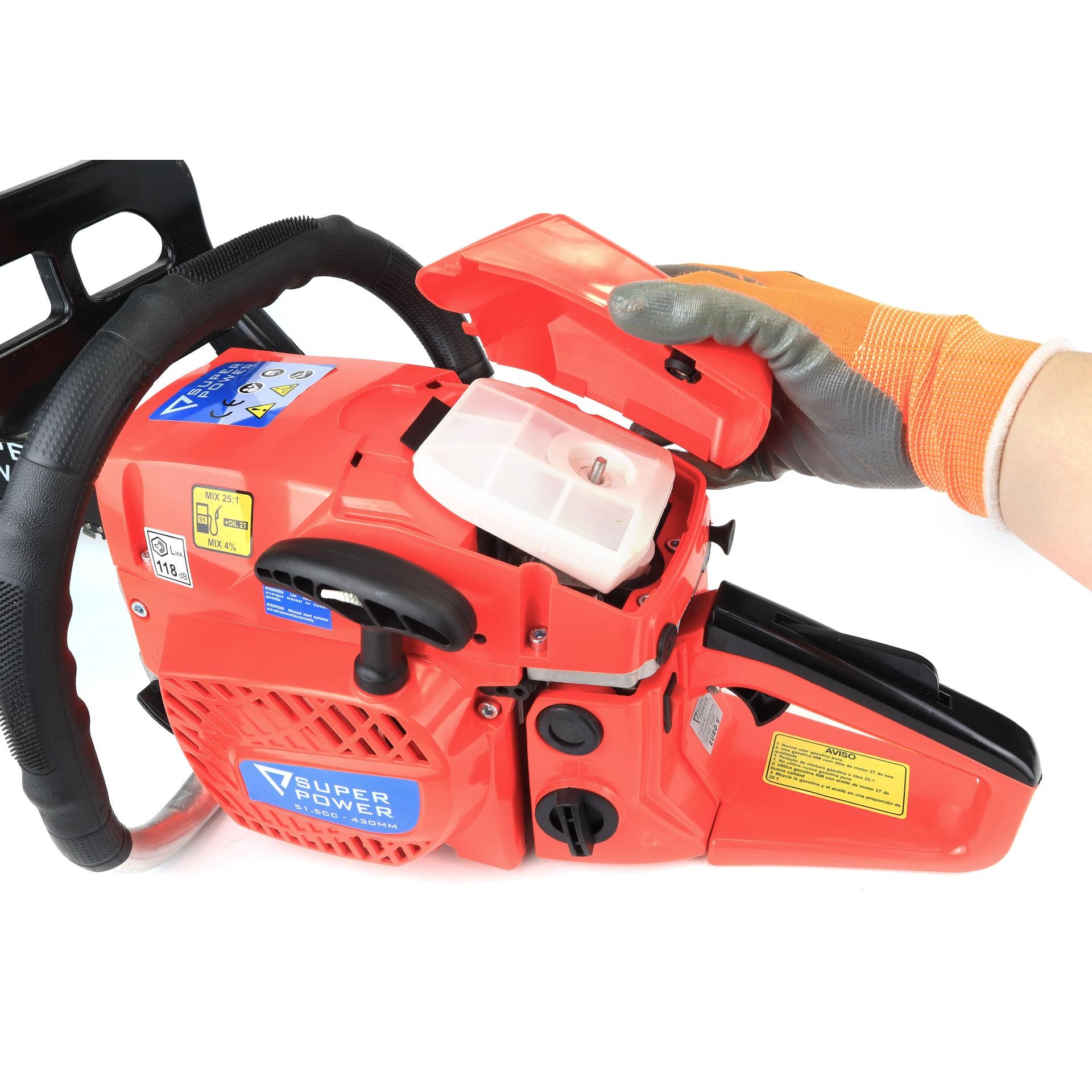 Motosserra, 51.5cc, 430mm refª 48341 SUPER POWER