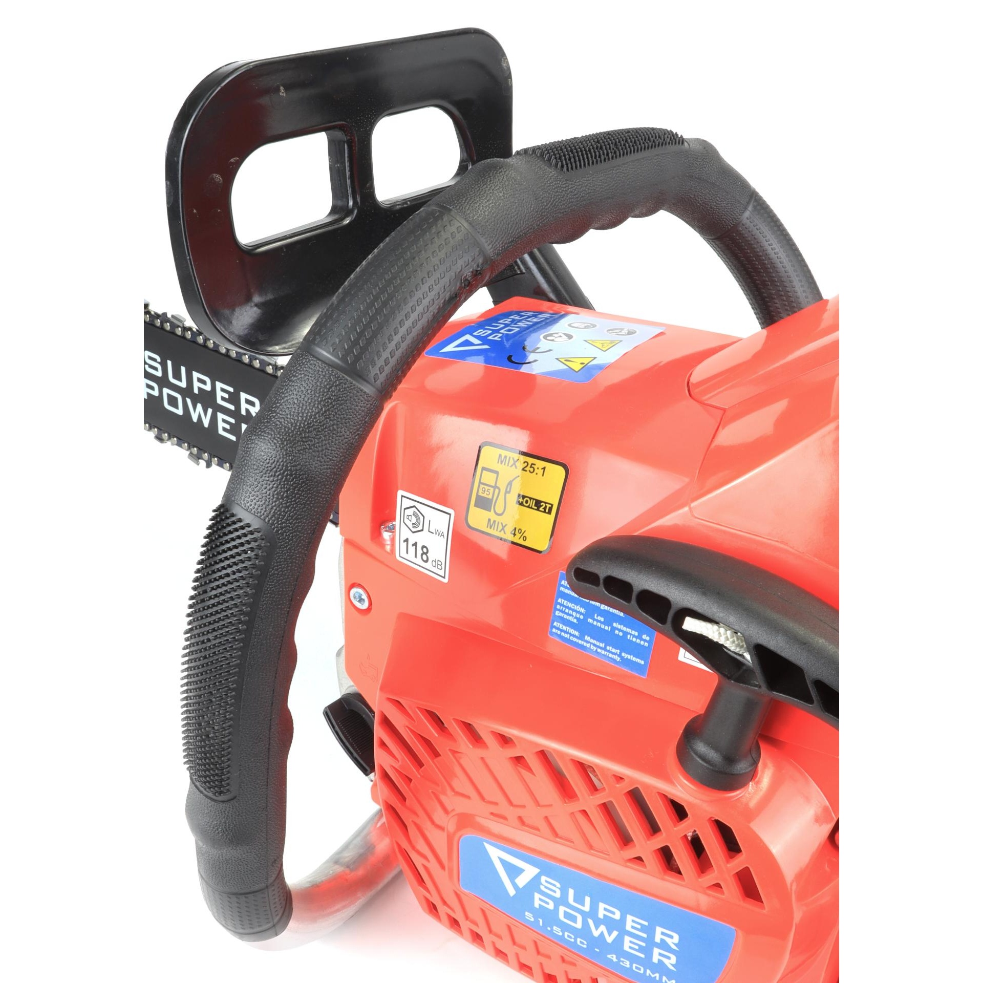 Motosserra, 51.5cc, 430mm refª 48341 SUPER POWER