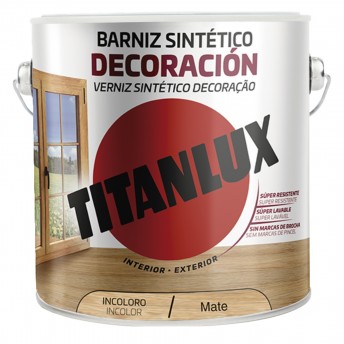 Verniz sint�tico incolor mate 4L ref� M12100004 TITANLUX