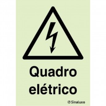 Sinal 10x15 Tipo 1 n� P3813- Quadro electrico
