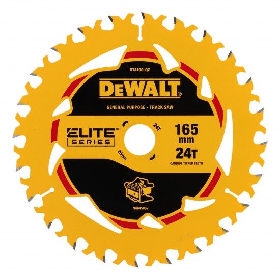 Lâmina para Serra Circular XR 165x20mm 24D refª DT4100-QZ DEWALT Lâmina para Serra Circular XR 165x20mm 24D refª DT4100-QZ DEWALT