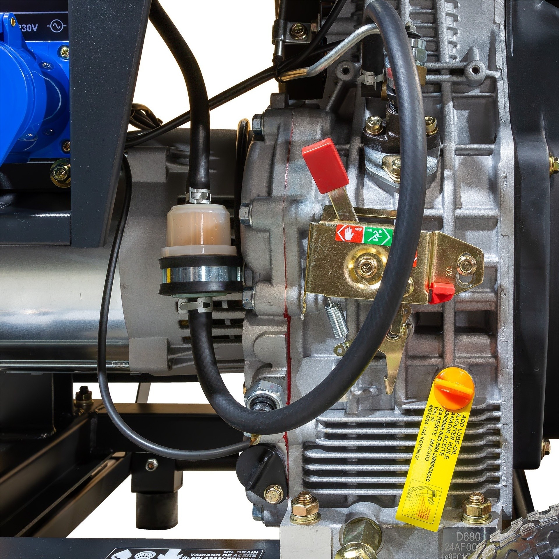 Gerador Diesel Mono/Trifásico 7.6kW / 10,6 kVA refª DG10000LEKT ITCpower