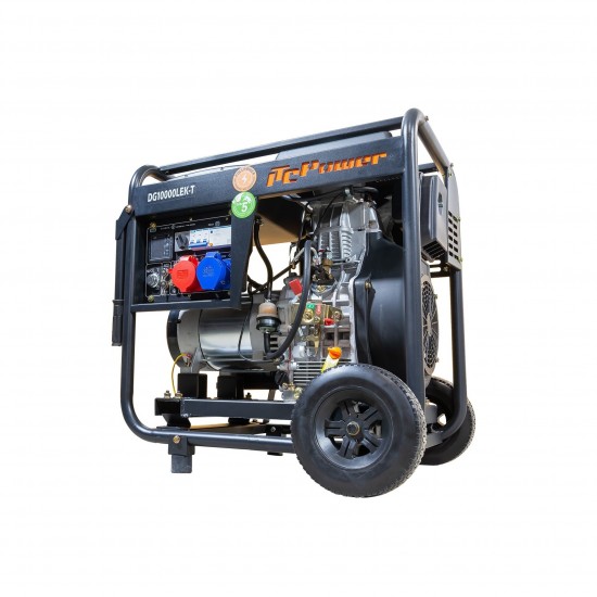 Gerador Diesel Mono/Trifásico 7.6kW / 10,6 kVA refª DG10000LEKT ITCpower Gerador Diesel Mono/Trifásico 7.6kW / 10,6 kVA refª DG10000LEKT ITCpower
