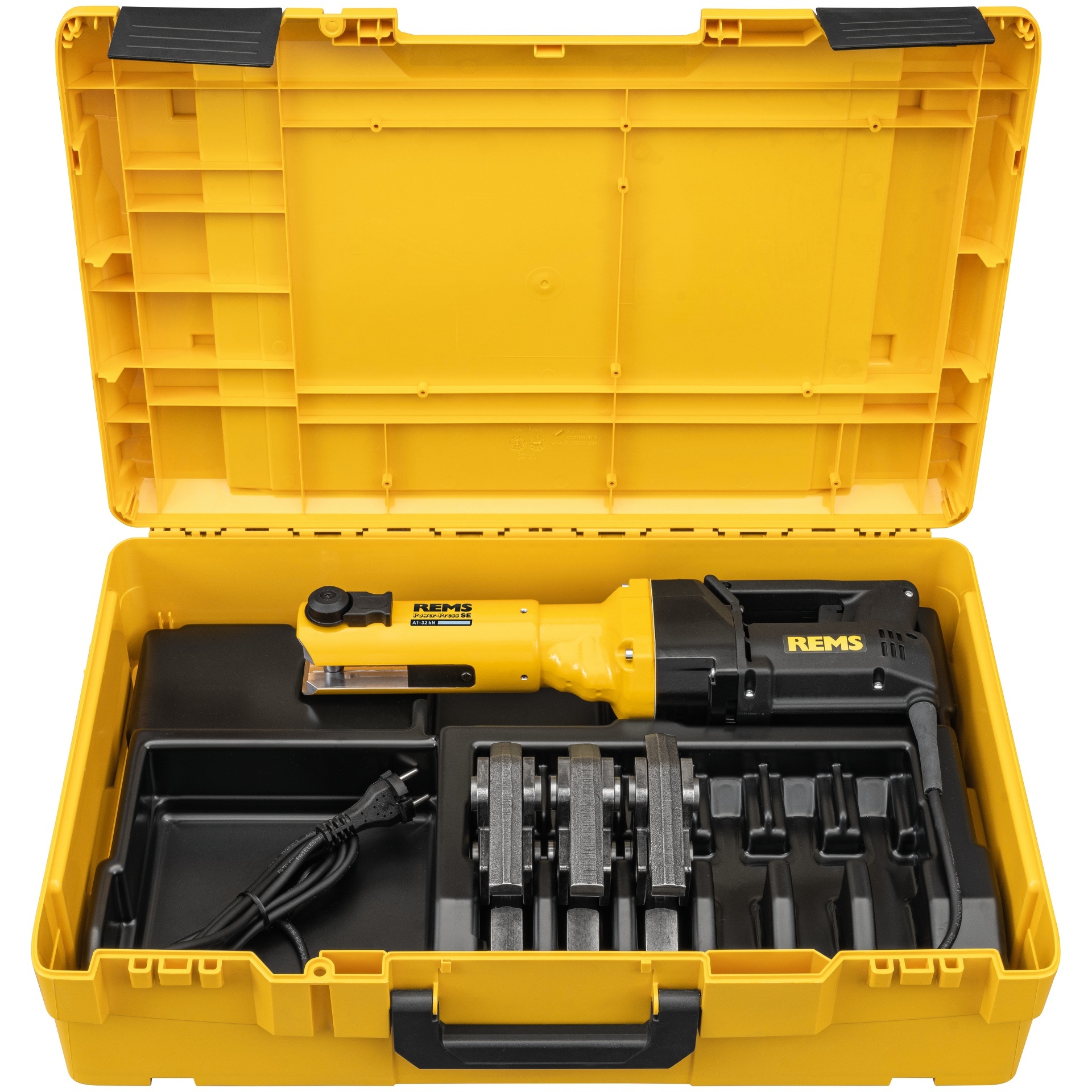 Prensa eléctrica Power-Press SE XL-Boxx 572113 R220 + 3 Tenazes U (Abaixo 32mm) refª 572x02R220