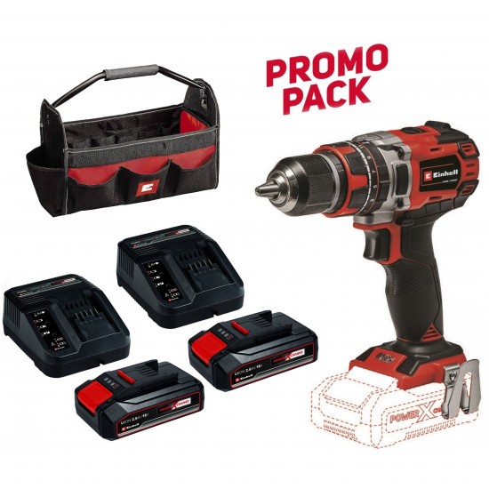 Aparafusadora TP-CD 18/50 Li Brushless + (2) x starter kit 2.5Ah + mala ref� 5120233036 EINHELL