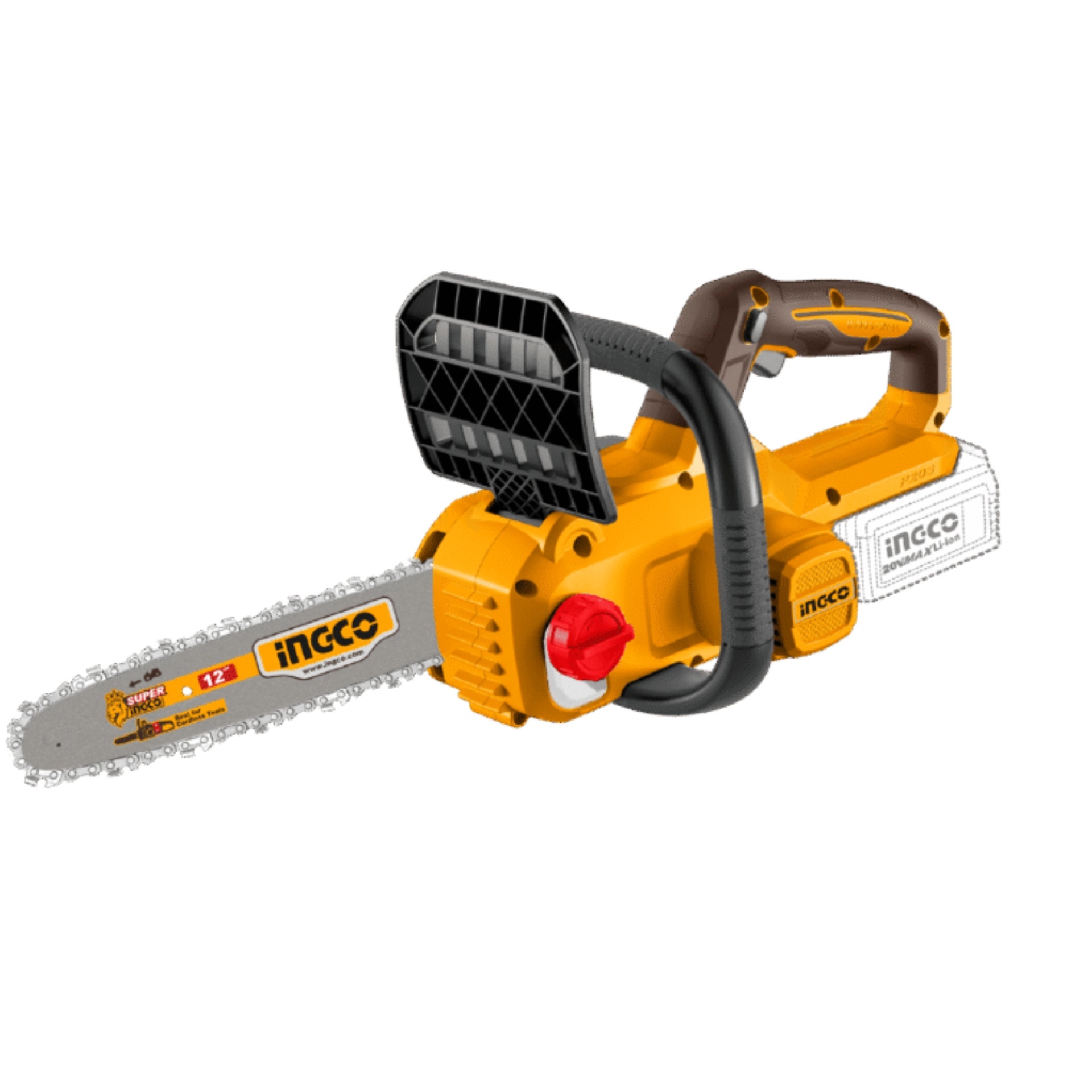 Podadora 20V 30Cm Brushless + 2x Bateria 4,0Ah + Carregador refª CGSLI201262E Ingco
