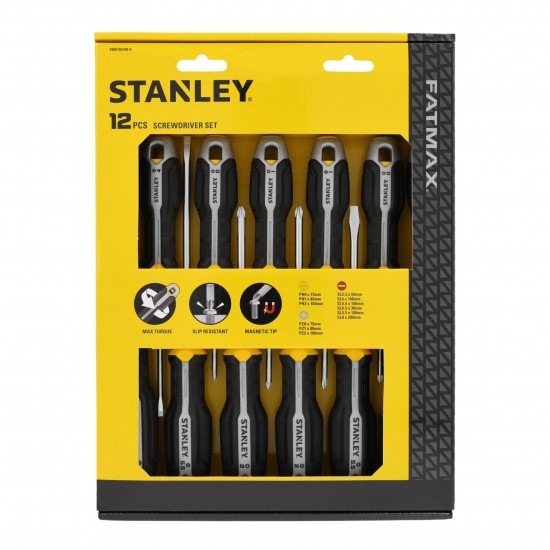 Conjunto Chaves Phillips/Fendas FATMAX® (12un) refª FMHT65439-0 STANLEY Conjunto Chaves Phillips/Fendas FATMAX® (12un) refª FMHT65439-0 STANLEY