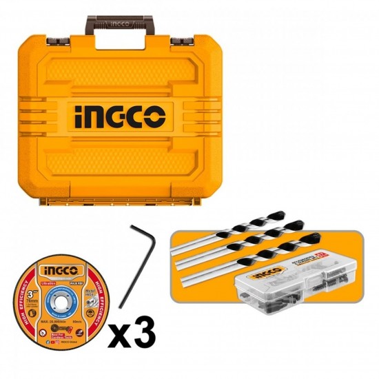 Kit Aparafusadora 20V + Serra 76mm  + 2 Bat 2A + Carregador + mala e acess�rios ref� CKLI20255E IngC