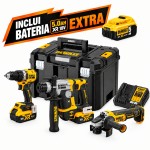 KIT Aparafusadora [DCD800] + Rebarbadora [DCG405] +Martelo [DCH172] + 1 Bateria Extra 5Ah DCB184 ref