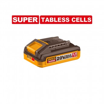Bateria litium 20V 5.0Ah células tabless refª FBLI2125E Ingco Bateria litium 20V 5.0Ah células tabless refª FBLI2125E Ingco