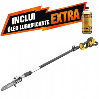 Eletrosserra de poda XR 54V Brushless + Óleo Lubrificante P/Serras 1L refª DCMPS635N-XJ_P1 DEWALT Eletrosserra de poda XR 54V Brushless + Óleo Lubrificante P/Serras 1L refª DCMPS635N-XJ_P1 DEWALT