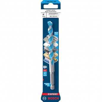 Broca EXPERT HEX-9 Multi Construction, 9 x 90 x 150 mm refª 2608902269 BOSCH Broca EXPERT HEX-9 Multi Construction, 9 x 90 x 150 mm refª 2608902269 BOSCH