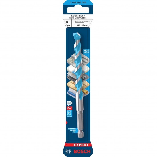 Broca EXPERT HEX-9 Multi Construction, 9 x 90 x 150 mm ref� 2608902269 BOSCH