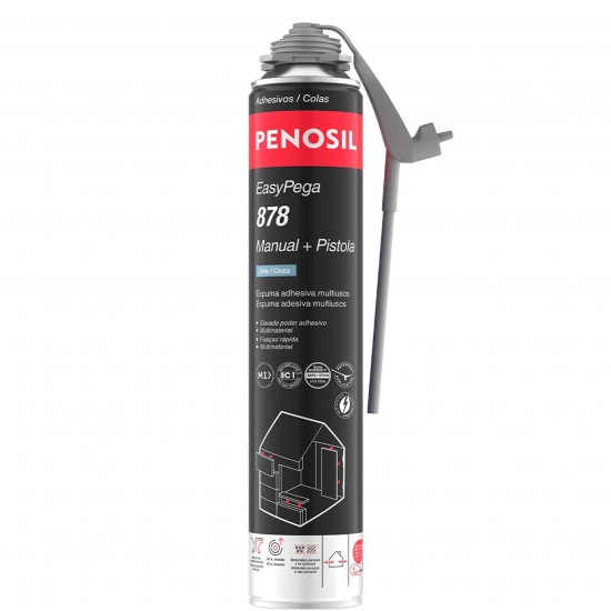 Espuma EasyPega 878 Manual e Pistola 750ml Cinza refª A6544 Penosil Espuma EasyPega 878 Manual e Pistola 750ml Cinza refª A6544 Penosil