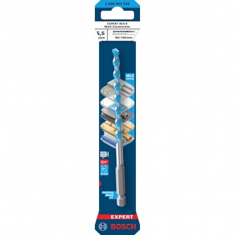 Broca EXPERT HEX-9 Multi Construction, 5,5 x 90 x 150 mm refª 2608902255 BOSCH Broca EXPERT HEX-9 Multi Construction, 5,5 x 90 x 150 mm refª 2608902255 BOSCH