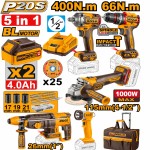 Kit brushless Aparafusadora (CIDLI206681) + Chave impacto (CIWLI20401) + Rebarbadora (CAGLI27153) + Kit brushless Aparafusadora (CIDLI206681) + Chave impacto (CIWLI20401) + Rebarbadora (CAGLI27153) +